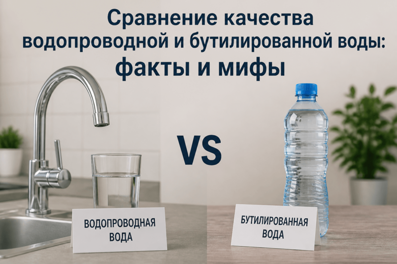 Сравнение качества водопроводной и бутилированной воды: факты и мифы